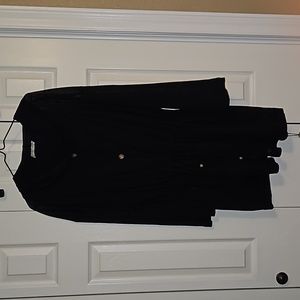 Swimsuit cover up with hood.